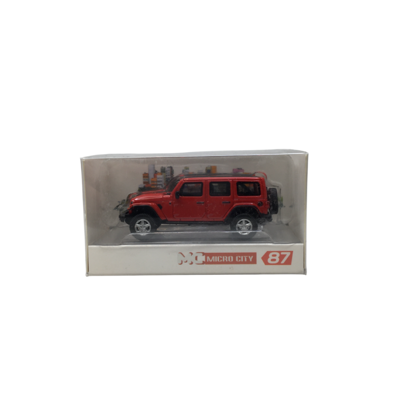 MicroCity, Jeep Wrangler, rouge, 2017 - HERPA 87MC000011 - HO 1/87