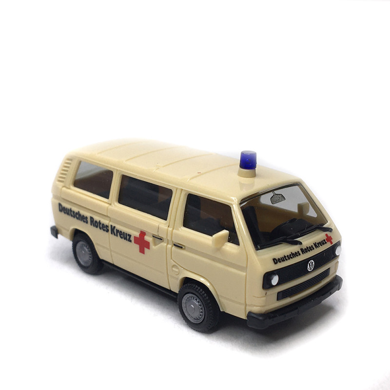 Volkswagen T3 Bully, Croix rouge Allemande, basic - HERPA 097611 - HO 1/87