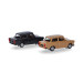 MiniKit, Berline Trabant 601, ocre/noir  - HERPA 013901-002 - HO 1/87