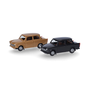 MiniKit, Berline Trabant 601, ocre/noir  - HERPA 013901-002 - HO 1/87