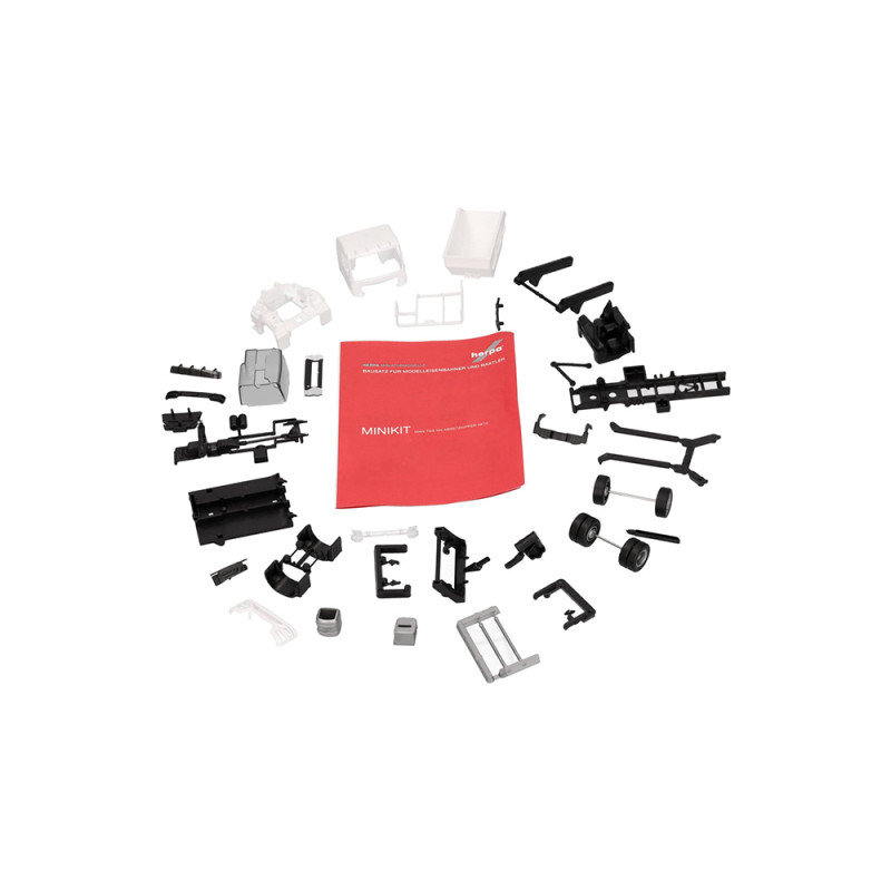 MiniKit: MAN TGS NN chargeuse à benne AK12, blanc - Herpa 013987 - HO 1/87