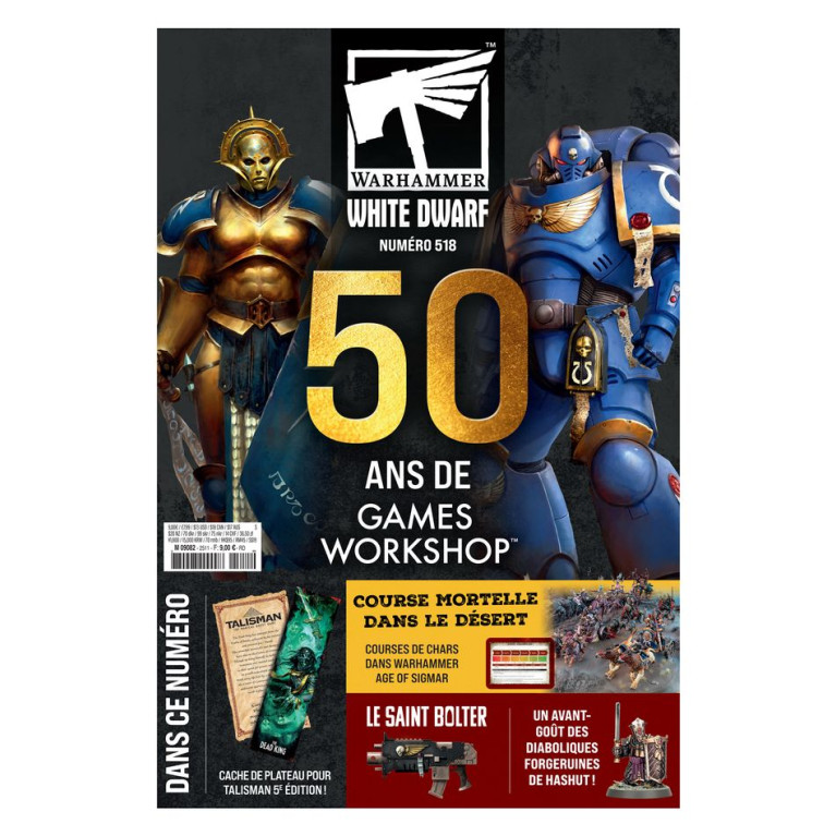 Magazine White Dwarf 518, 50 ans de Games Workshop - WARHAMMER WD518