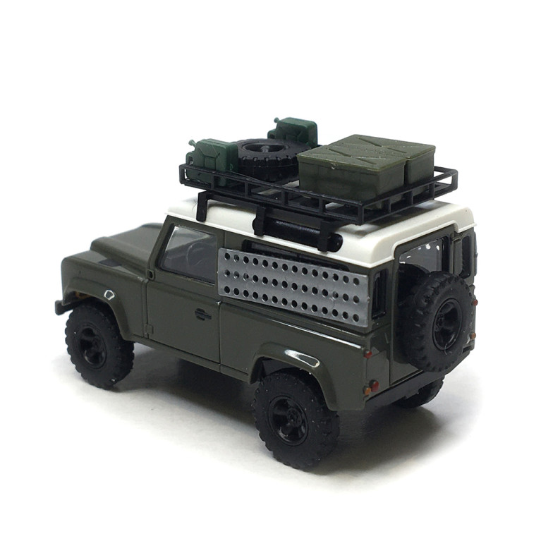 Land Rover Defender 90, Expédition, 1983 - BUSCH 54354 - HO 1/87