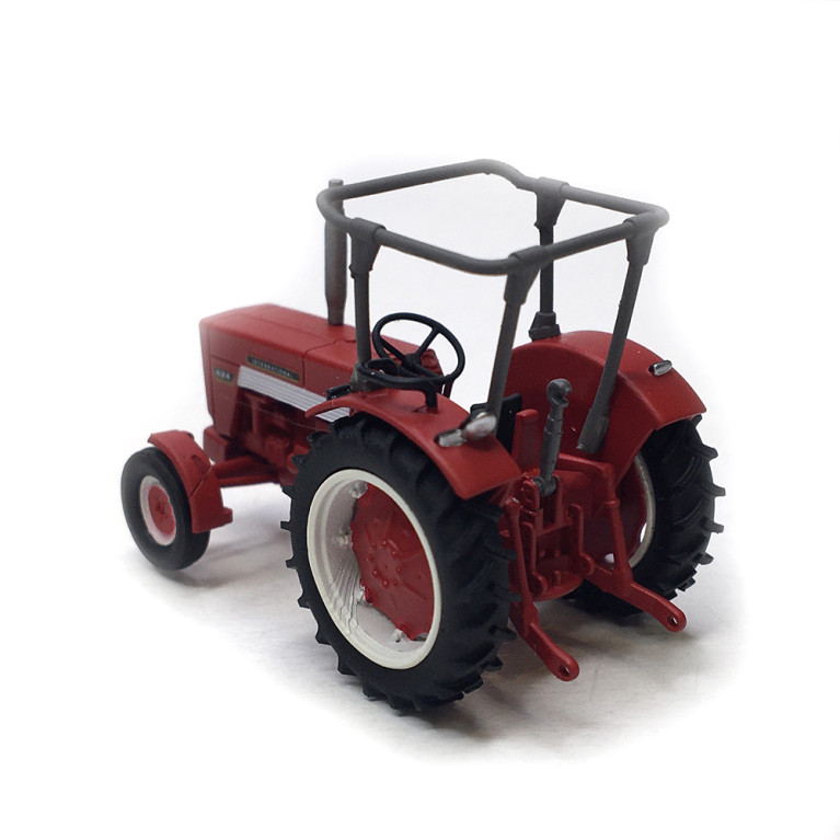 Tracteur Mc-Cormick INTERNATIONAL HI 624 avec arceau de sécurité - REE CB178 - HO 1/87