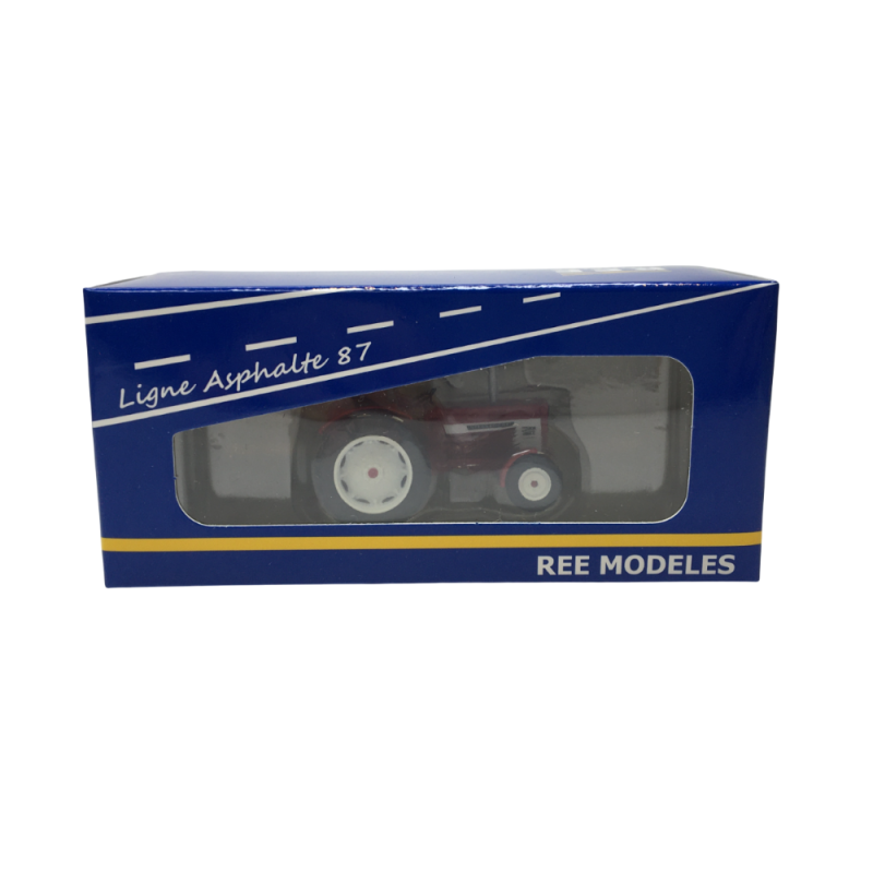 Tracteur Mc-Cormick INTERNATIONAL HI 654 avec arceau de sécurité, 1972 - REE CB180 - HO 1/87