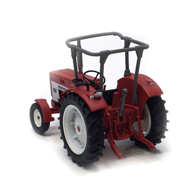 Tracteur Mc-Cormick INTERNATIONAL HI 654 avec arceau de sécurité, 1972 - REE CB180 - HO 1/87