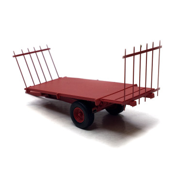 Remorque HI 355T plateau pour fourrage - REE CB187 - HO 1/87