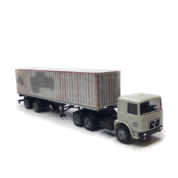 Semi-remorque porte conteneur, MAN F8 DB - HERPA 320283 - HO 1/87
