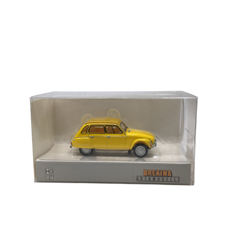 Citroën Dyane 6 fermée, jaune, 1973 - SAI 7615 - HO 1/87