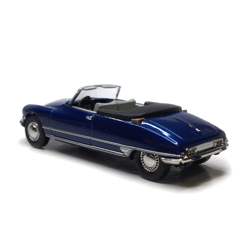 Citroën DS 19 cabriolet ouvert, bleu royal, 1963 - SAI 7806 - HO 1/87