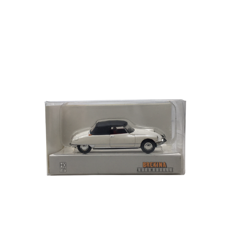 Citroën DS 19 cabriolet fermée, blanc, 1963 - SAI 7810 - HO 1/87