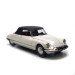 Citroën DS 19 cabriolet fermée, blanc, 1963 - SAI 7810 - HO 1/87