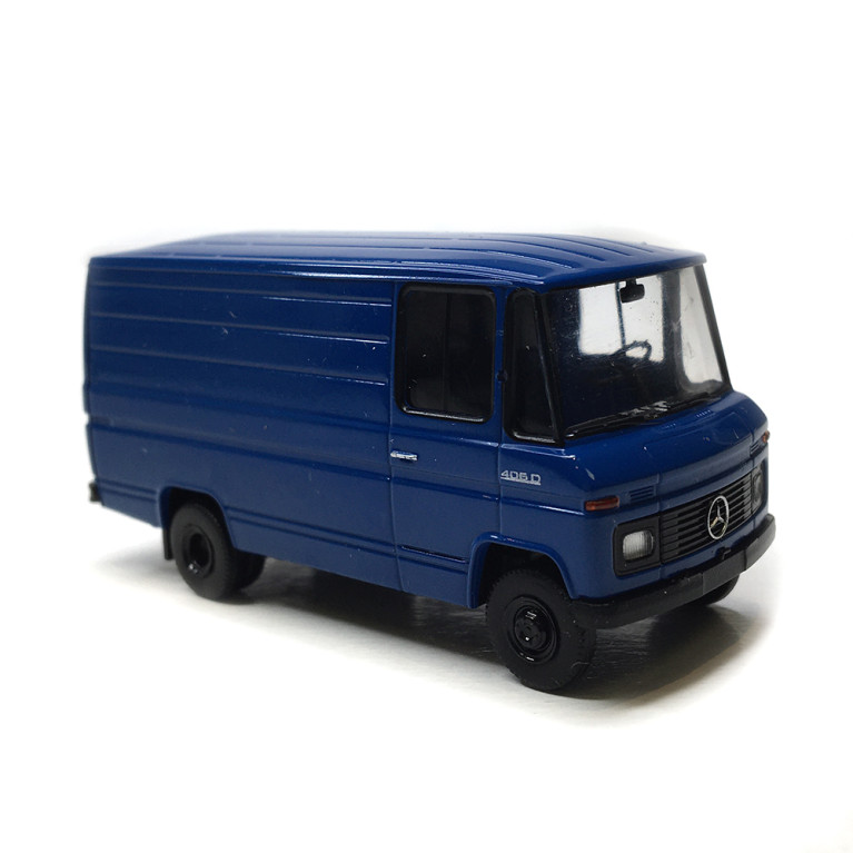 Mercedes Benz L 406 D tôlé, bleu, 1967 - BREKINA 36849 - HO 1/87