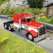 Tracteur Kenworth, W900, rouge/blanc, 1977 - BREKINA 86251 - HO 1/87