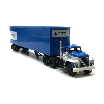 Semi remorque tôlé, Dodge LCF CT 900, Chrysler, 1960 - BREKINA 86304 - HO 1/87