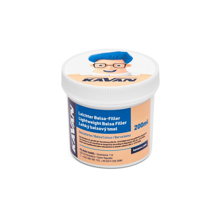 Mastic léger pour balsa 200ml - Couleur balsa - KAVAN KAV56.9982.EN