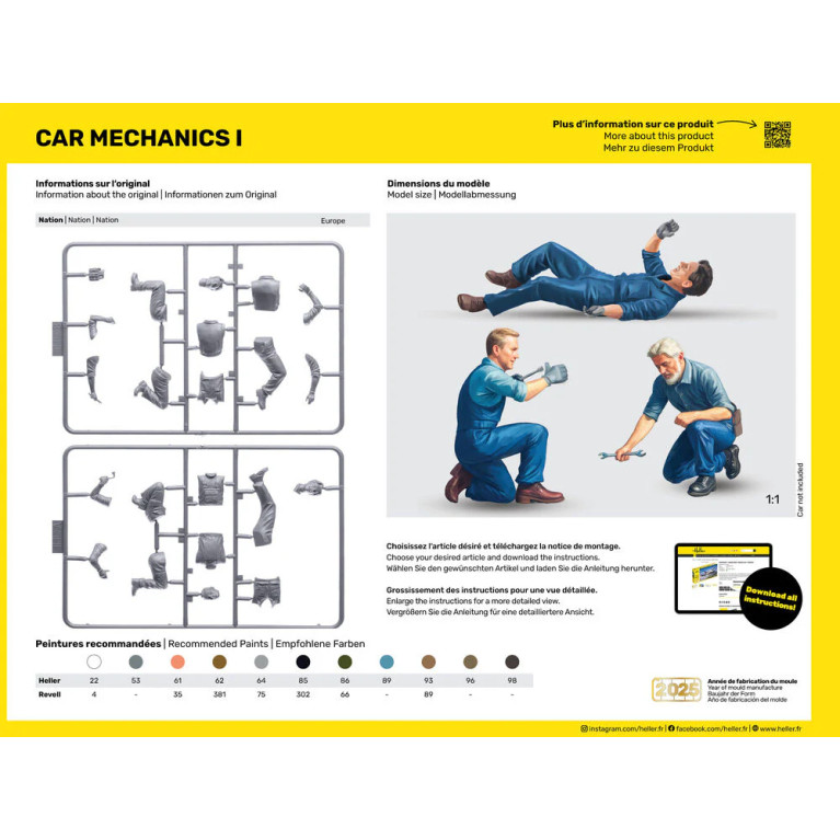 Mécaniciens - HELLER 82755 - 1/24