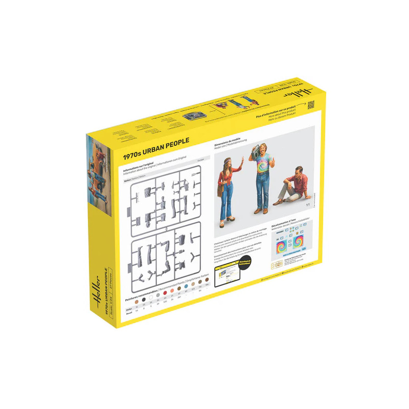 Citadins des années 1970 - HELLER 82757 - 1/24