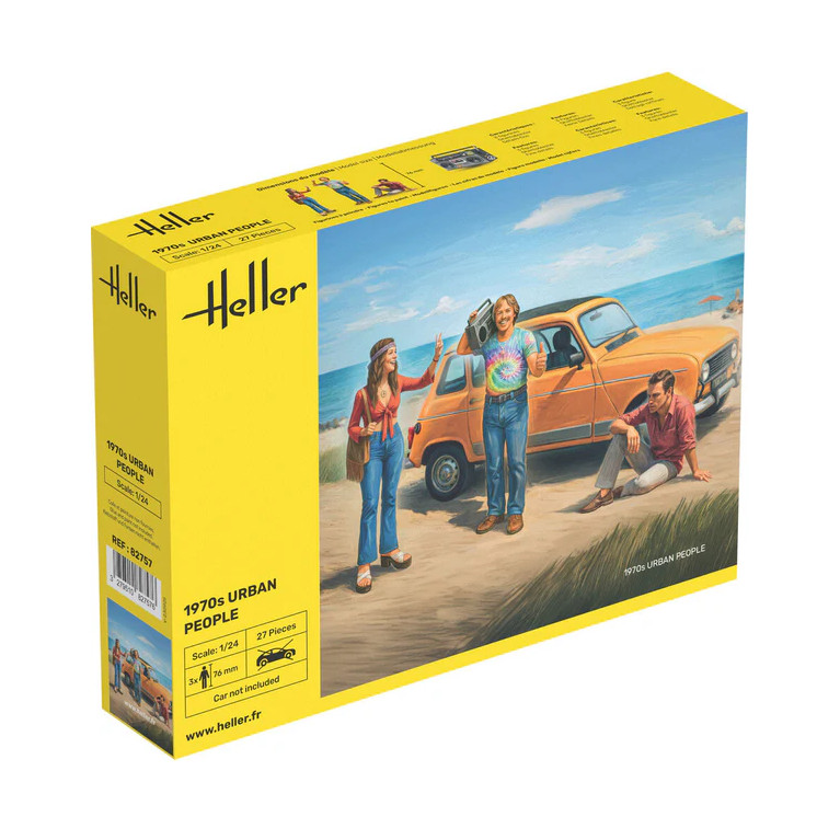 Citadins des années 1970 - HELLER 82757 - 1/24