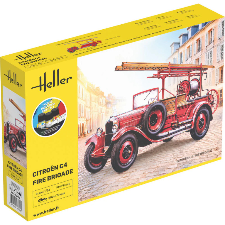 Starter kit, Citroën C4, pompiers, 1930 - HELLER 56733 - 1/24