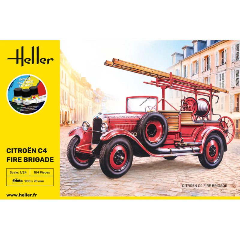 Starter kit, Citroën C4, pompiers, 1930 - HELLER 56733 - 1/24