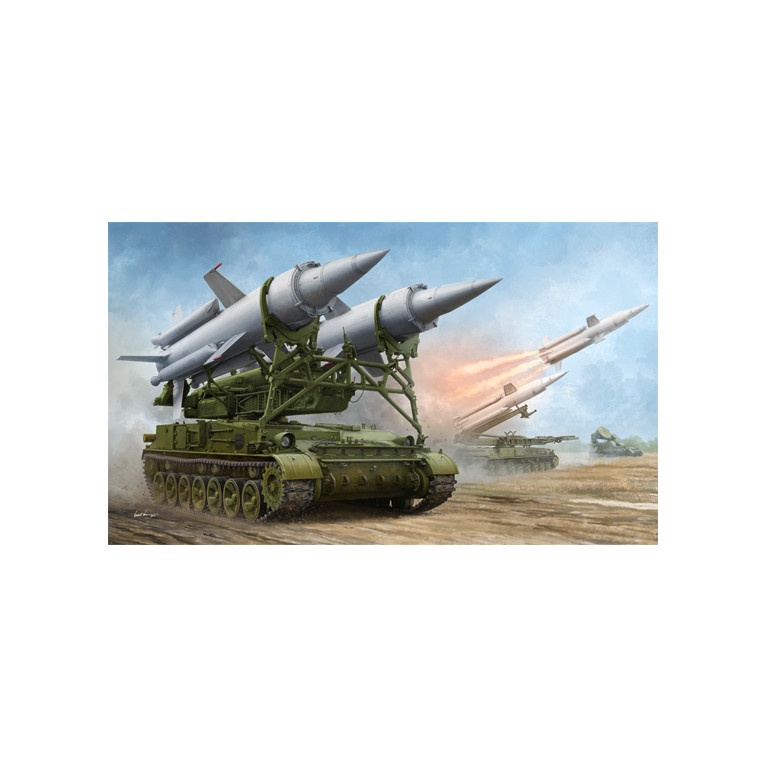 Soviétique 2K11A TEL, avec missile 9M8M Krug-a, SA-4 Ganef - TRUMPETER 09523 - 1/35