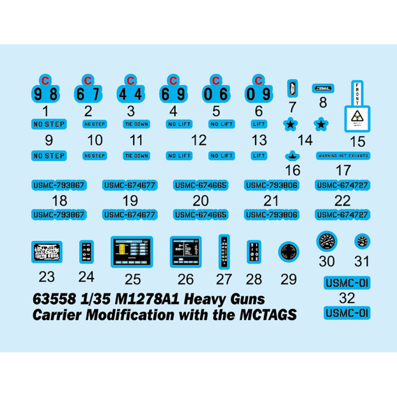M1278A1, véhicule porte canon lourds, avec système MCTAGS - I LOVE Kit 63558 - 1/35