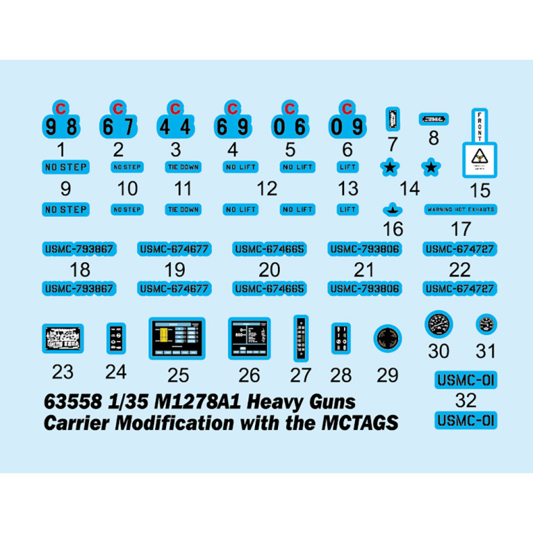 M1278A1, véhicule porte canon lourds, avec système MCTAGS - I LOVE Kit 63558 - 1/35