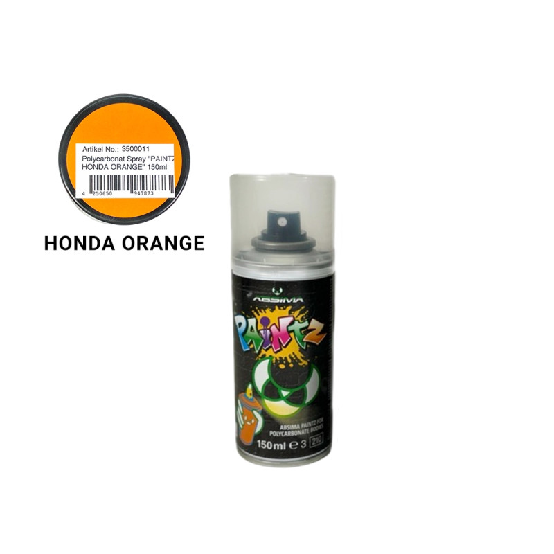 Peinture en spray pour Lexan 150ml - Honda Orange - ABSIMA 3500011