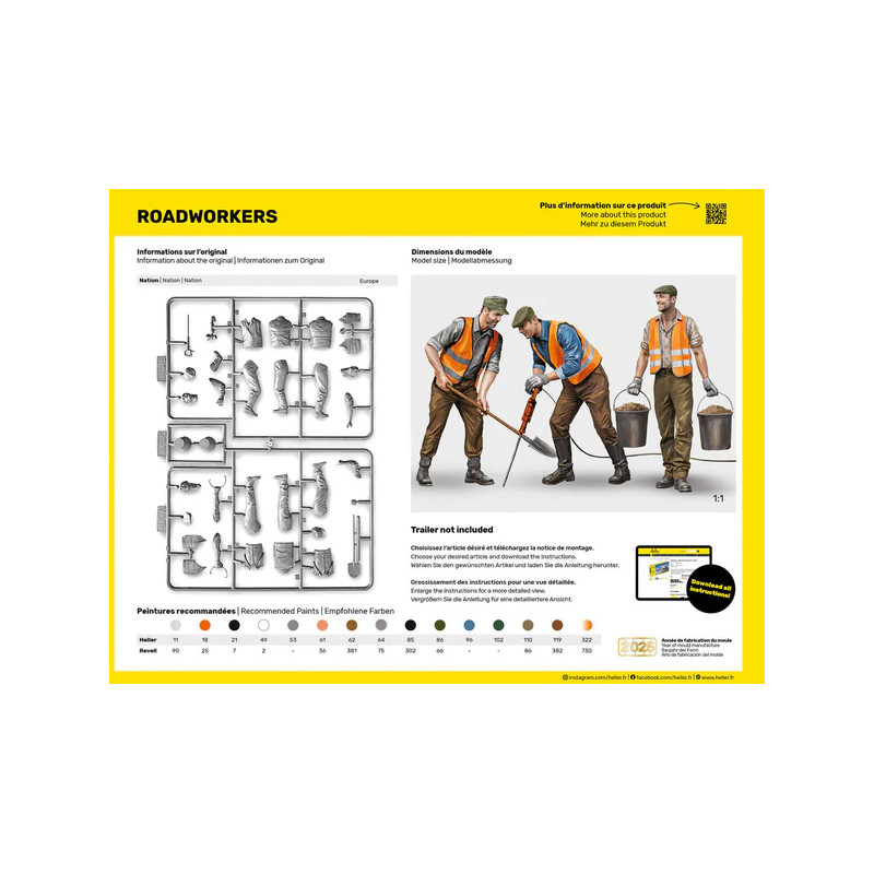 Travailleurs de la route - HELLER 82754 - 1/24