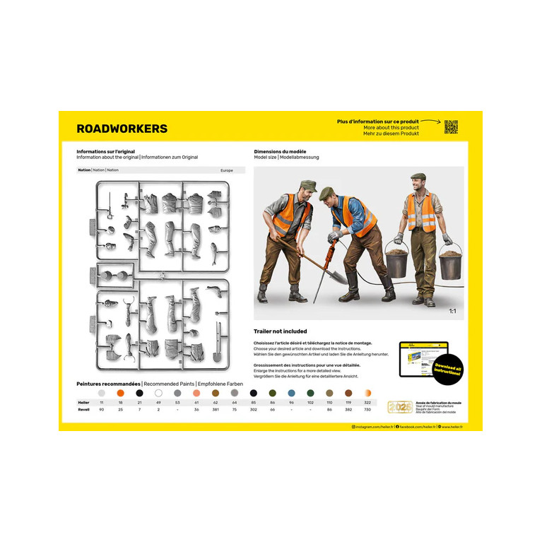 Travailleurs de la route - HELLER 82754 - 1/24