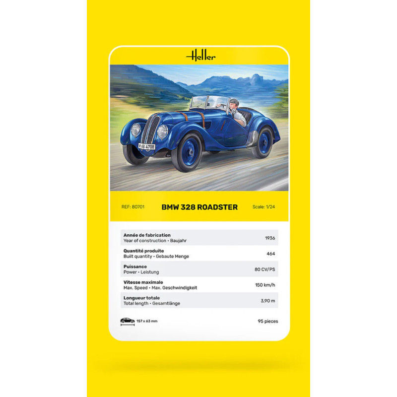 BMW 328 roadster - HELLER 80701 - 1/24