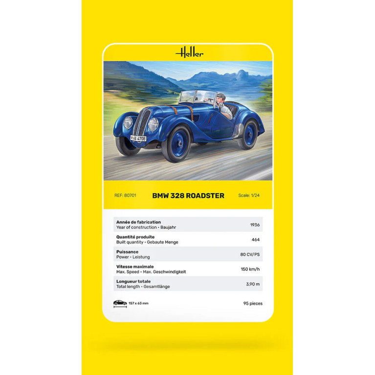 BMW 328 roadster - HELLER 80701 - 1/24