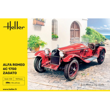 Alfa Romeo, 6C 1750 Zagato - HELLER 80715 - 1/24