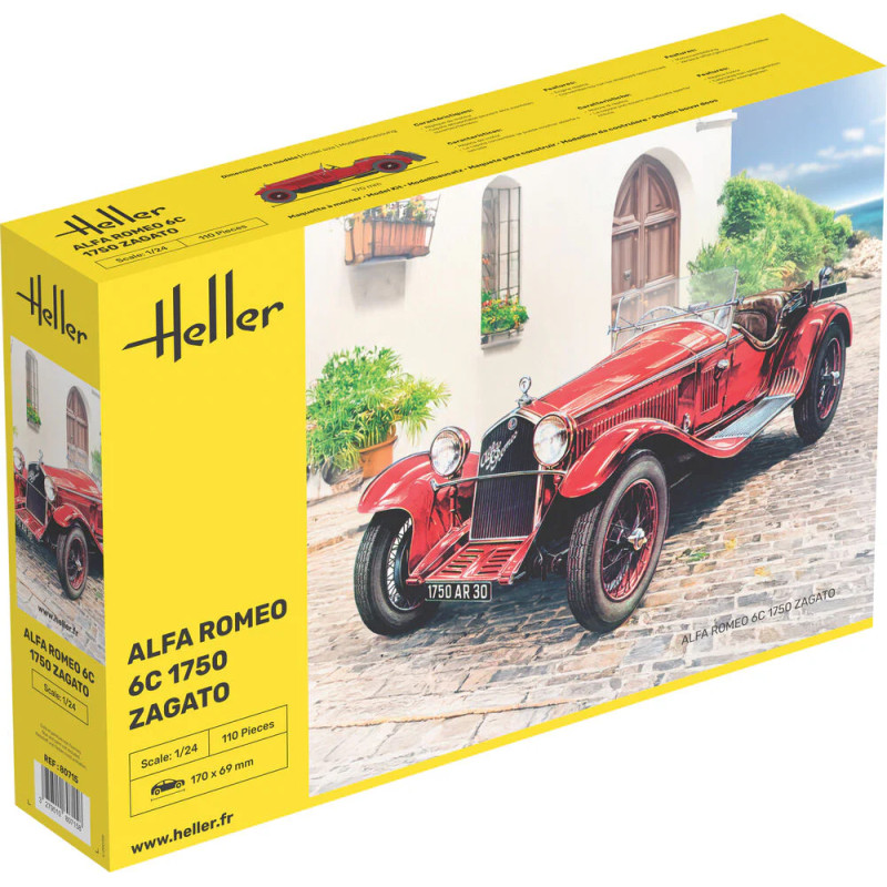 Alfa Romeo, 6C 1750 Zagato - HELLER 80715 - 1/24