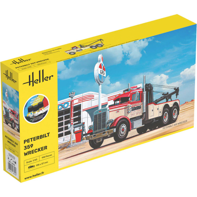 Starter kit, Peterbilt 359 wrecker - HELLER 56794 - 1/43