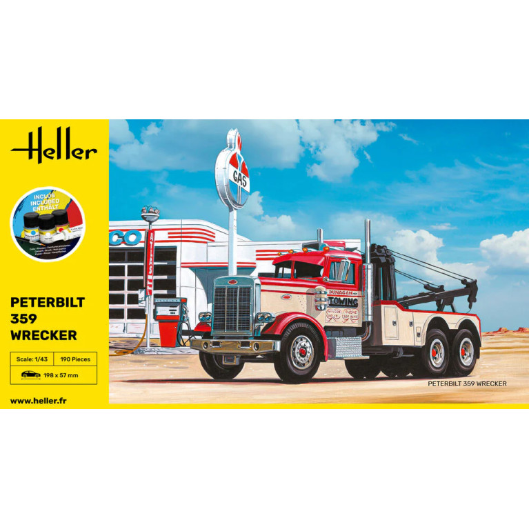 Starter kit, Peterbilt 359 wrecker - HELLER 56794 - 1/43