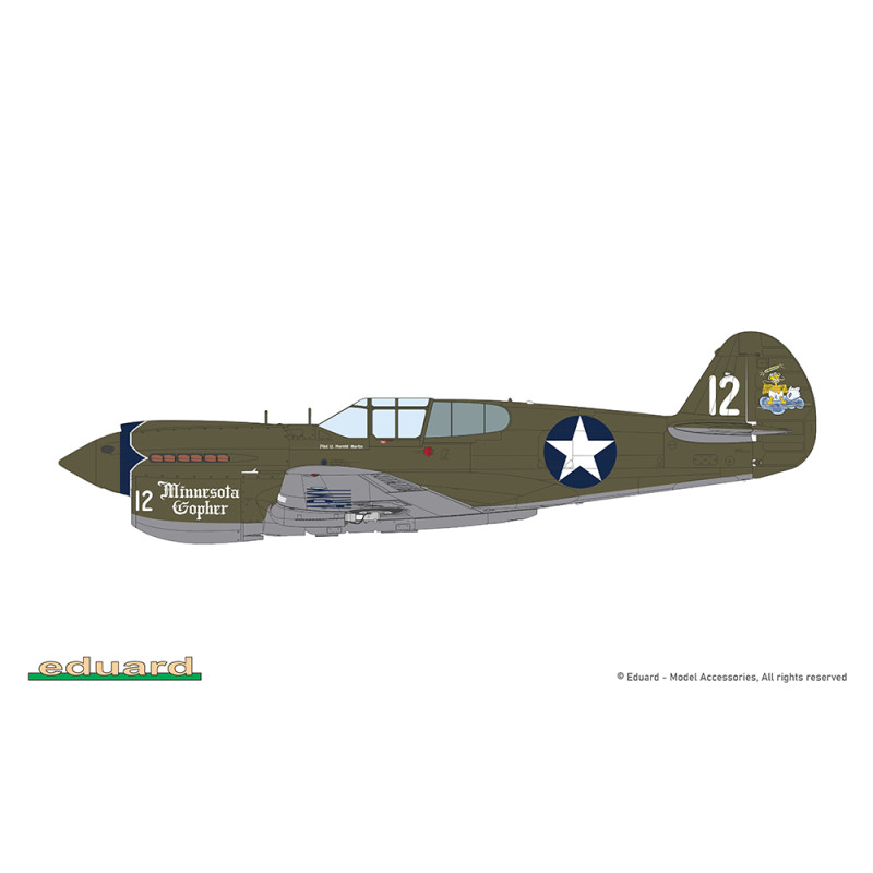 P-40E Warhawk, 4 versions - EDUARD 84207 - 1/48