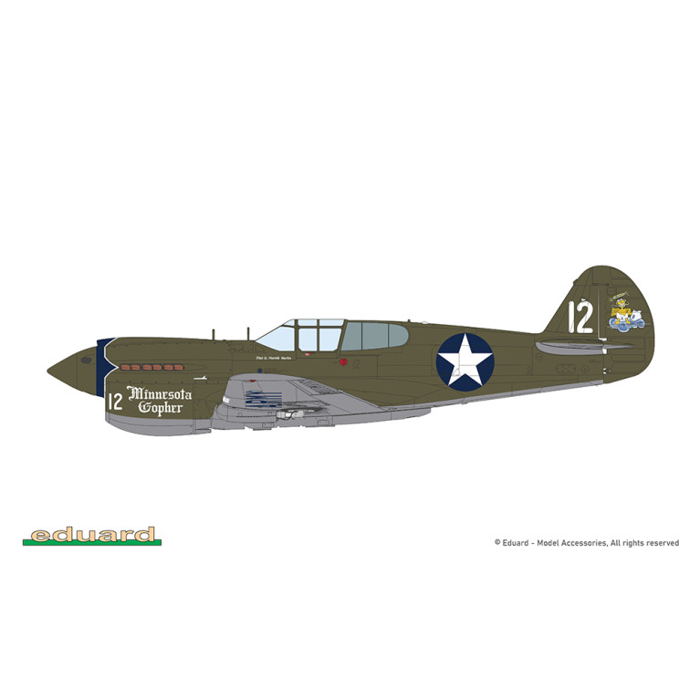 P-40E Warhawk, 4 versions - EDUARD 84207 - 1/48