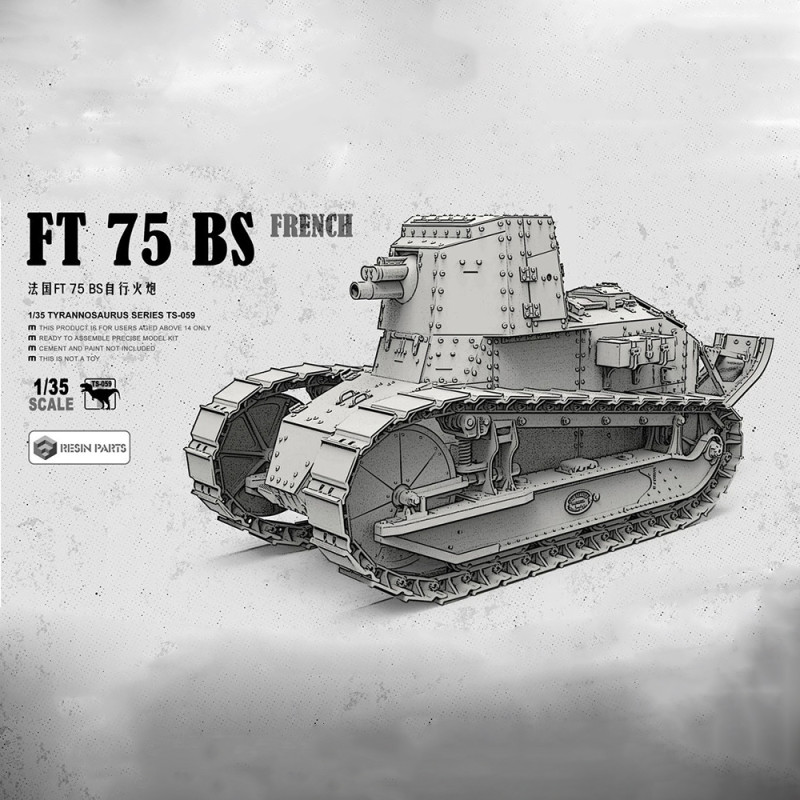 Char FT-75-BS, français - MENG TS-059 - 1/35