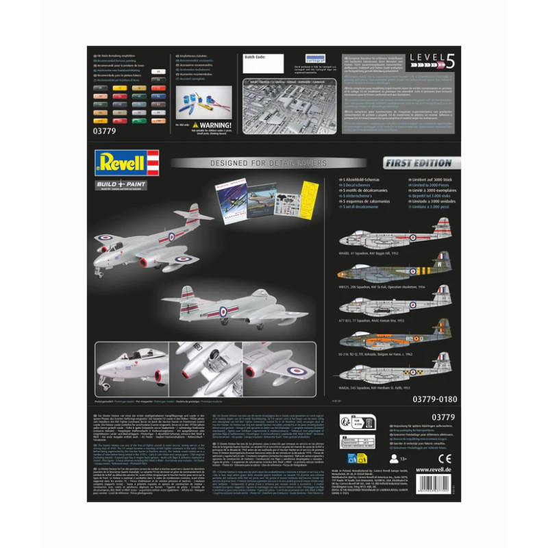 Gloster Meteor F.8/FR.9, 1ère édition - REVELL 03779 - 1/32