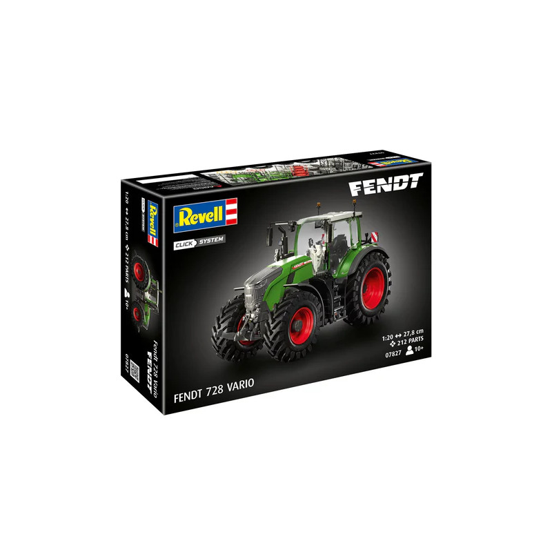 Fendt 728 Vario, Tractor, Click system - REVELL 07827 - 1/20