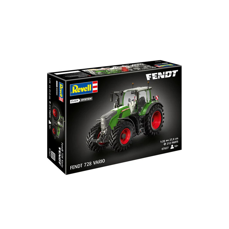 Fendt 728 Vario, Tractor, Click system - REVELL 07827 - 1/20