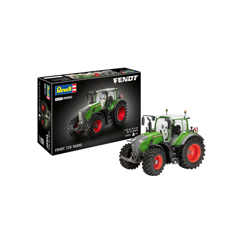 Fendt 728 Vario, Tractor, Click system - REVELL 07827 - 1/20