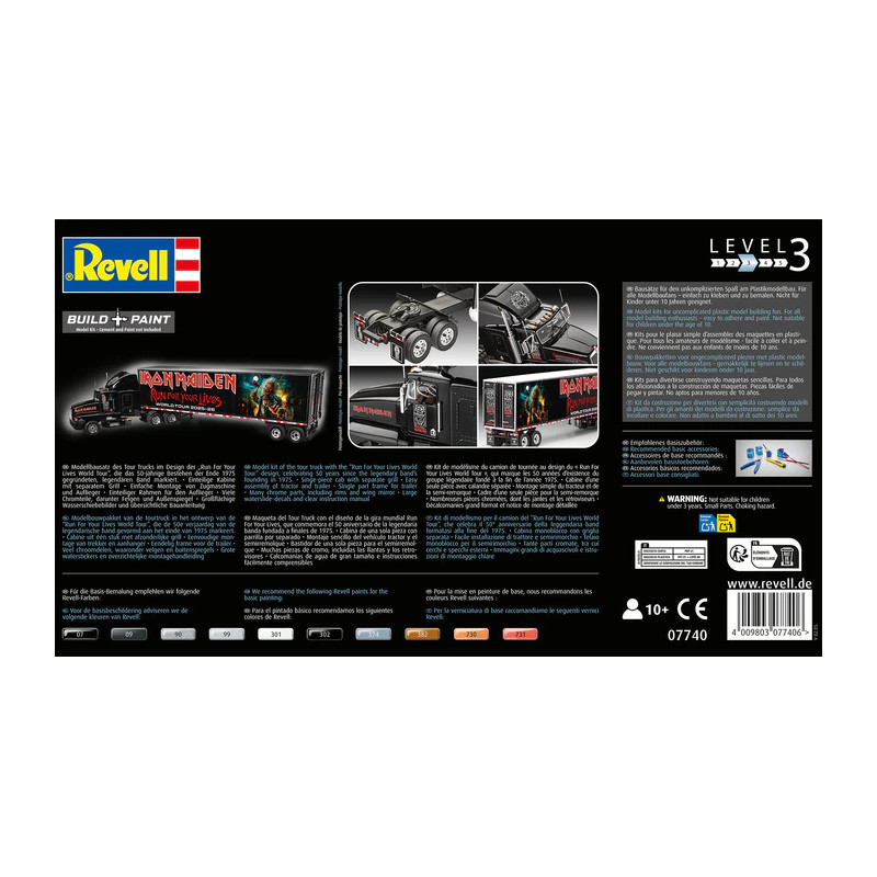 Camion de tournée, Iron Maiden - REVELL 07740 - 1/32