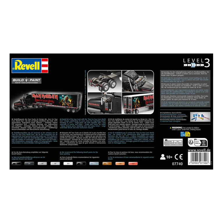 Camion de tournée, Iron Maiden - REVELL 07740 - 1/32