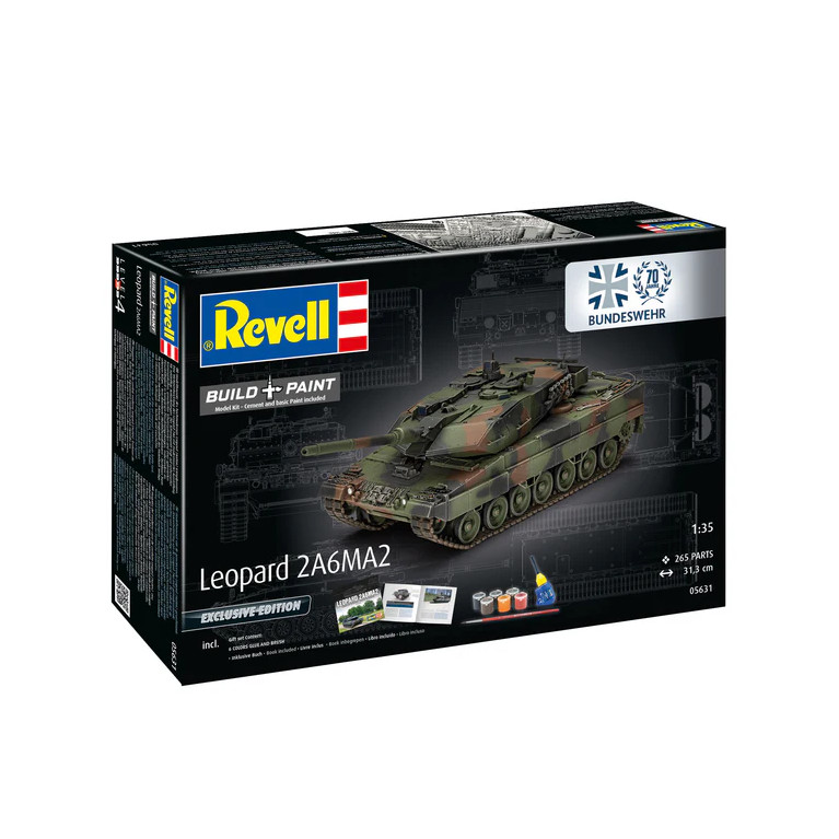70 ans Bundeswehr, Léopard 2A6MA2, édition exclusive - REVELL 05631 - 1/35