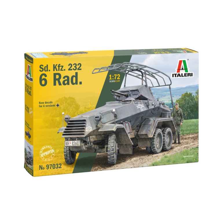 Sd. Kfz. 232, 6 rad., 4 versions - ITALERI 97032 - 1/72