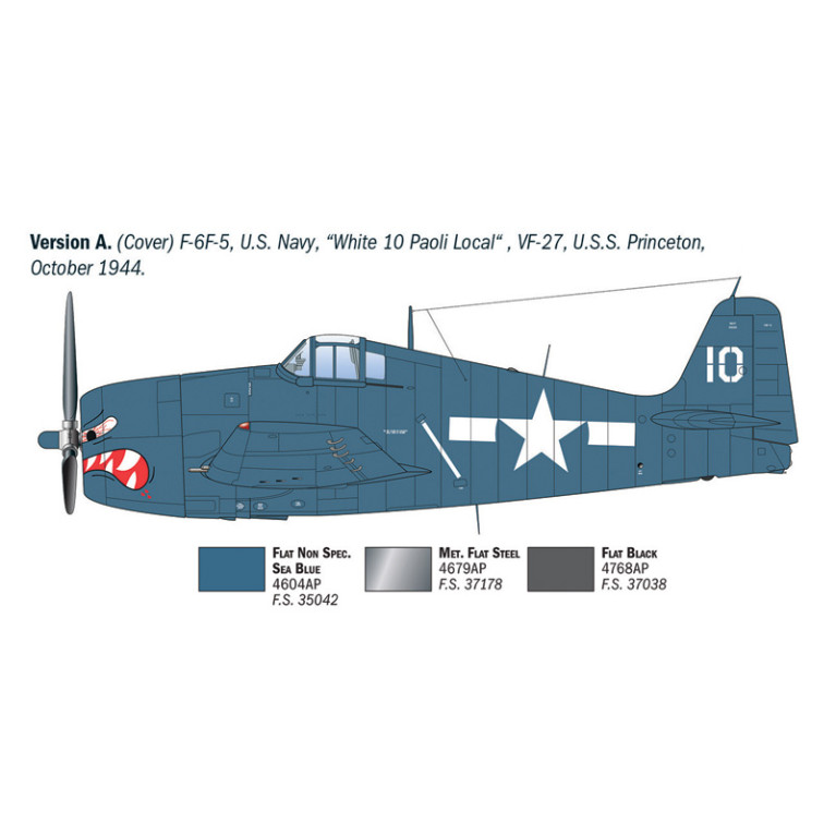 F6f-3/5 Hellcat, 6 versions - ITALERI 91213 - 1/72
