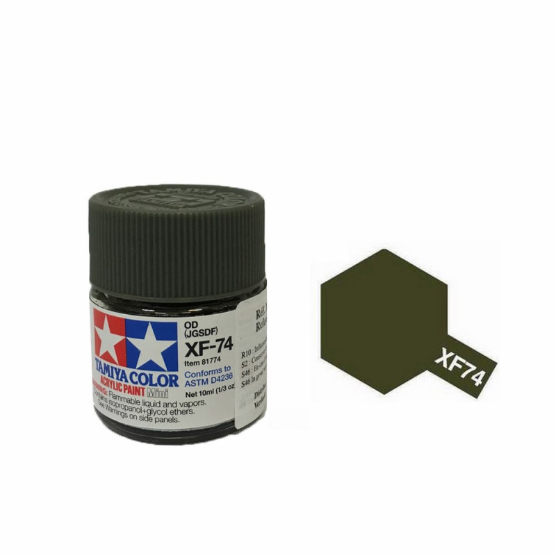 Tamiya Vernice Lacca LP28 Olive Drab Opaco - 10ml Per Modellismo, Colore Marrone Oliva, Asciugatura Rapida, Per Aerografo, Adatto A Particolari